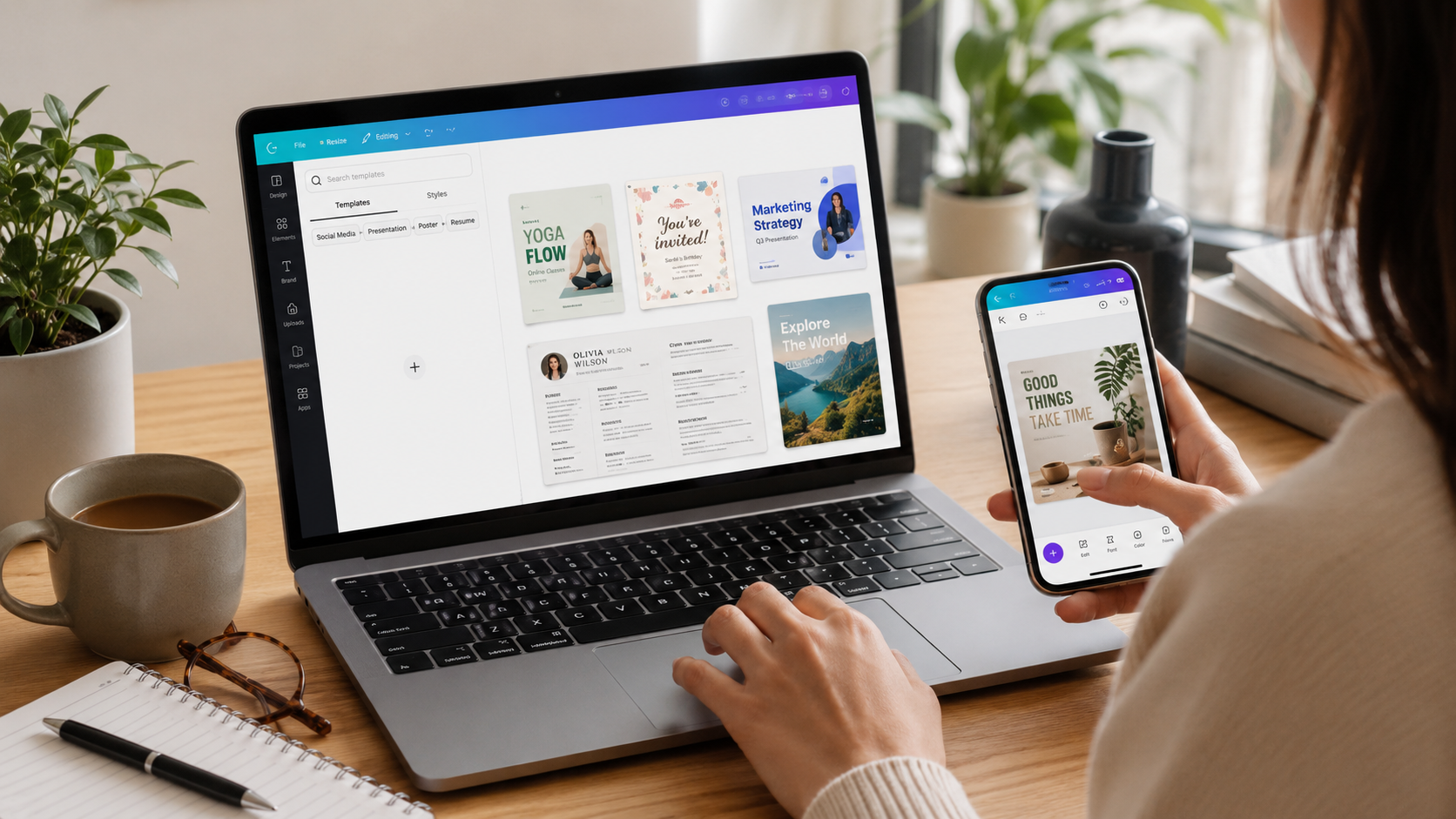 Canva App Designs erstellen ohne Grafikkenntnisse