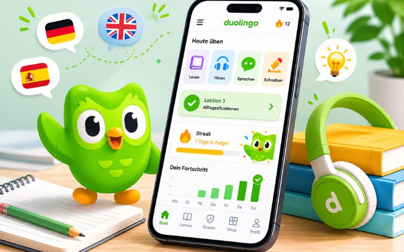 Duolingo Die beliebte App für modernes Sprachenlernen