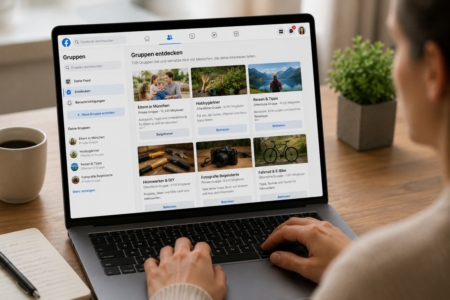 Facebook Menschen finden, Erlebnisse teilen und Neues entdecken