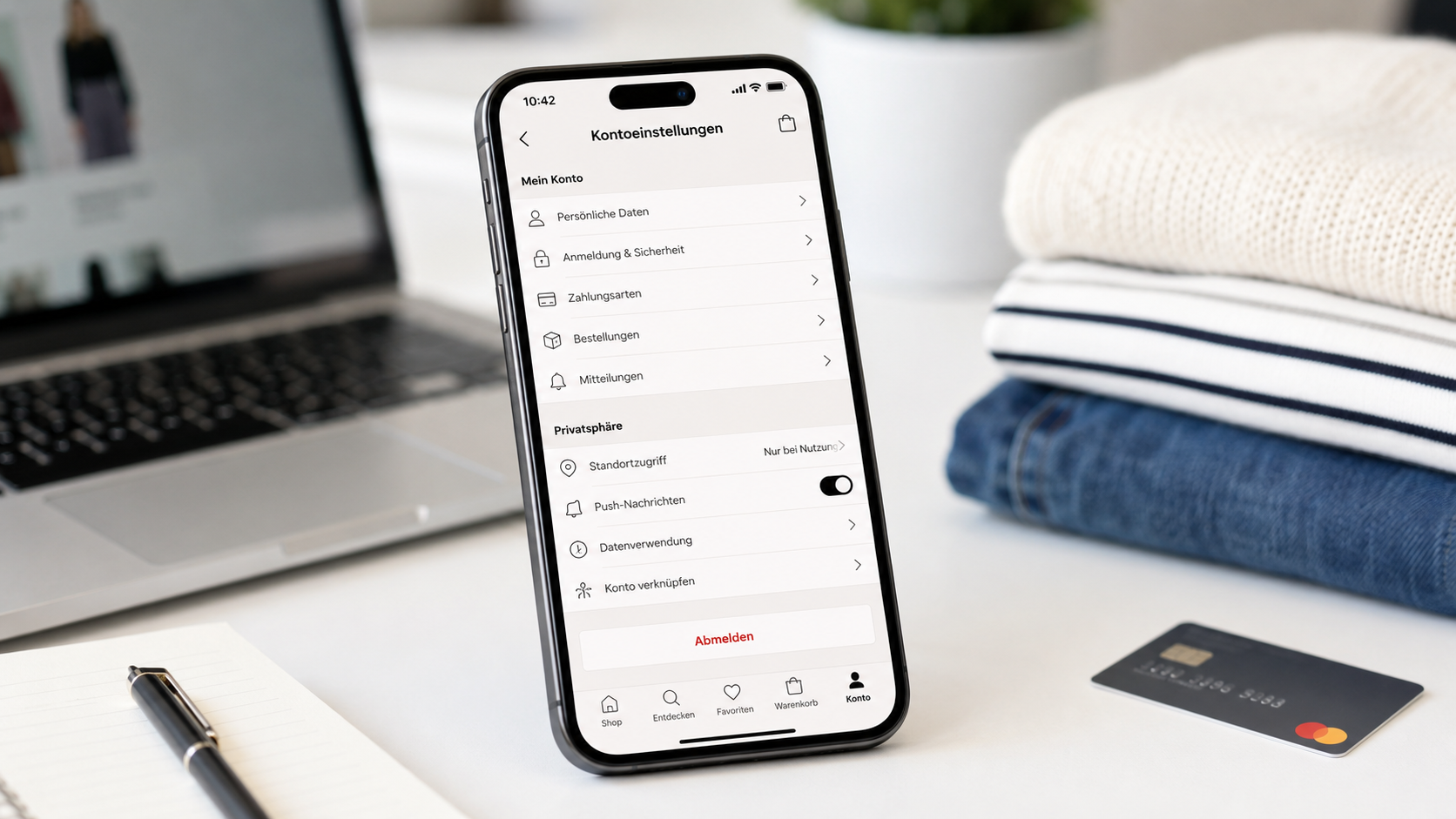 H&M App Größen, Favoriten und Angebote prüfen