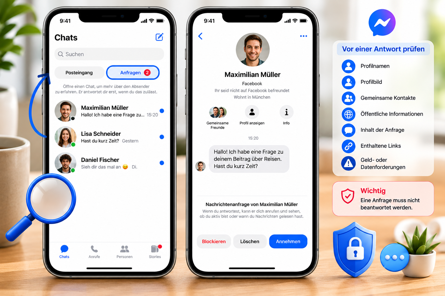 Messenger Für Chats und Videoanrufe