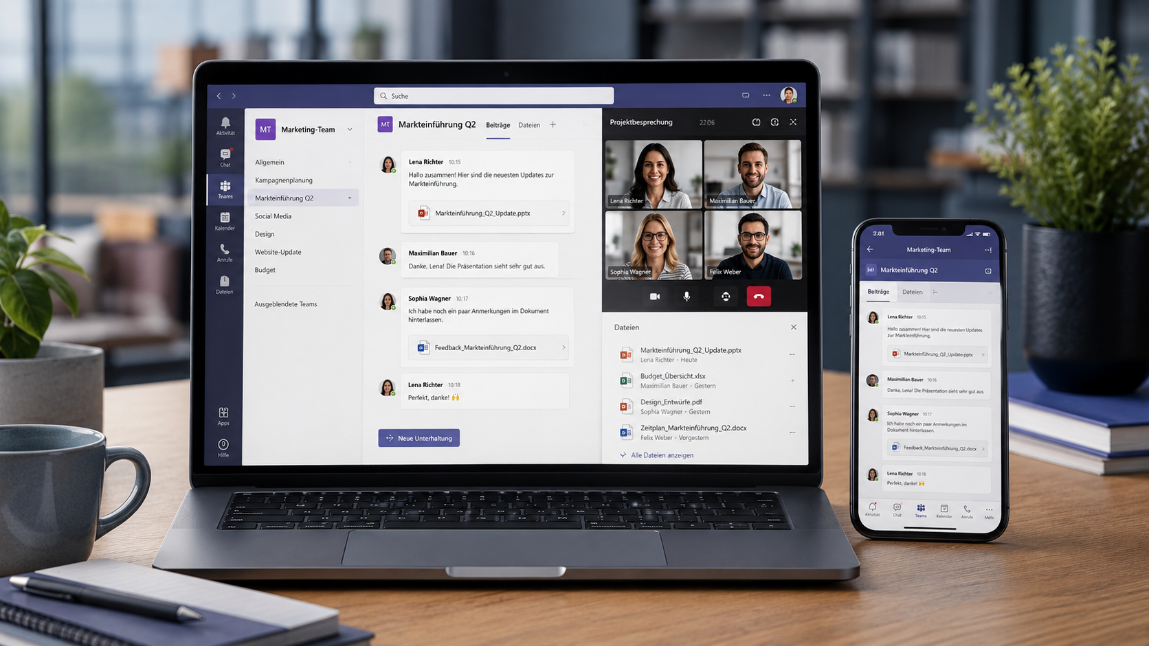 Microsoft Teams Meetings und Chats verwalten
