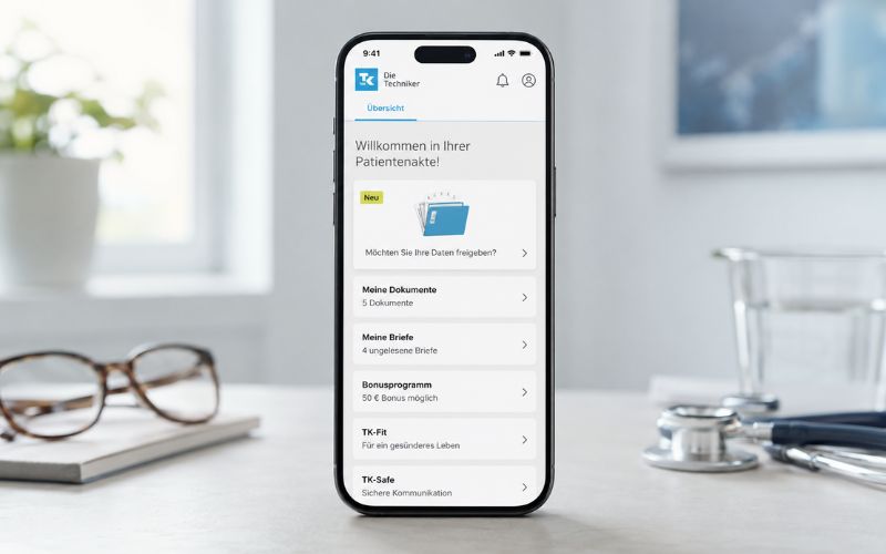 TK-App Gesundheitsservices und Dokumente digital verwalten