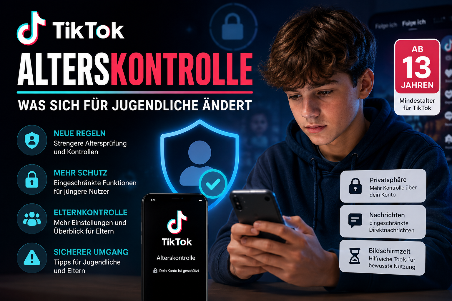 TikTok Alterskontrolle 2026 Alle wichtigen Änderungen für Jugendliche