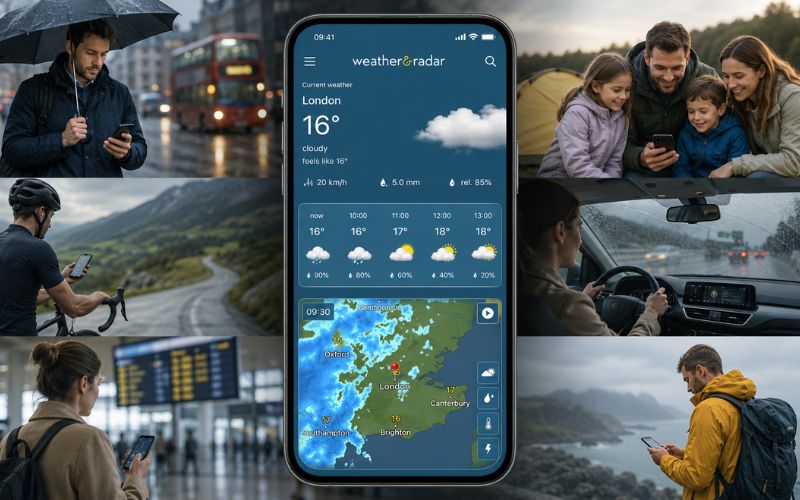 Weather & Radar suivre la météo facilement sur mobile