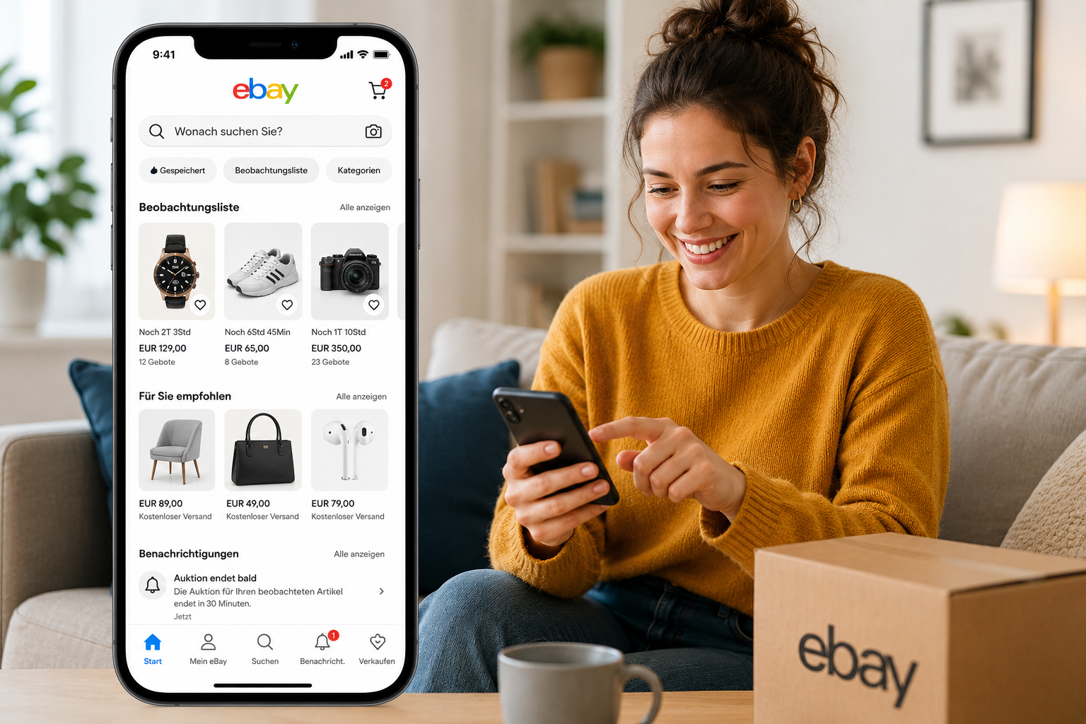 eBay App Aus alten Dingen neues Geld machen